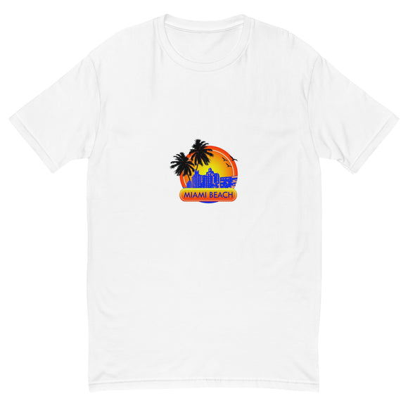 Miami Beach Sunset T-shirt White