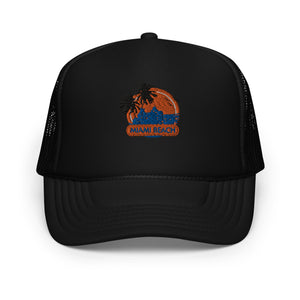 Foam Trucker Hat "Miami Beach" Design