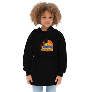 Kids Fleece Hoodie "Miami Beach" Design