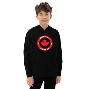 Kids Fleece Hoodie "Pride Of Canada" Design