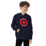 Kids Fleece Hoodie "Pride Of Canada" Design