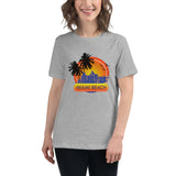 Women's Relaxed T-Shirt "Miami Beach" Design