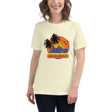 Women's Relaxed T-Shirt "Miami Beach" Design