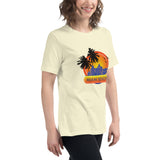 Women's Relaxed T-Shirt "Miami Beach" Design