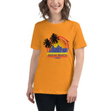 Women's Relaxed T-Shirt "Miami Beach" Design