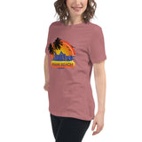 Women's Relaxed T-Shirt "Miami Beach" Design