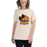 Women's Relaxed T-Shirt "Miami Beach" Design