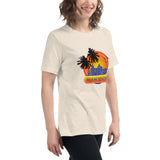 Women's Relaxed T-Shirt "Miami Beach" Design