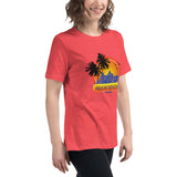 Women's Relaxed T-Shirt "Miami Beach" Design