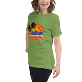 Women's Relaxed T-Shirt "Miami Beach" Design