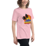 Women's Relaxed T-Shirt "Miami Beach" Design