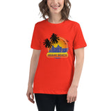 Women's Relaxed T-Shirt "Miami Beach" Design