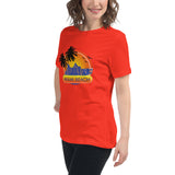 Women's Relaxed T-Shirt "Miami Beach" Design