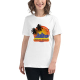 Women's Relaxed T-Shirt "Miami Beach" Design