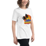 Women's Relaxed T-Shirt "Miami Beach" Design